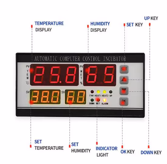 Controlador de temperatura digital inteligente de temperatura y humedad Xm